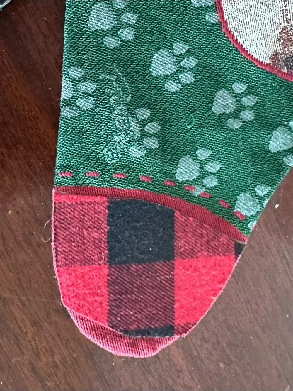 Pair Of Linda Picken Christmas Stocking Basset Hound Dog 18